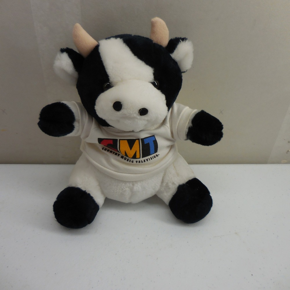 Vintage Steven Smith CMT Country Music Television Plush Cow 9"‎ Stuffed Animal